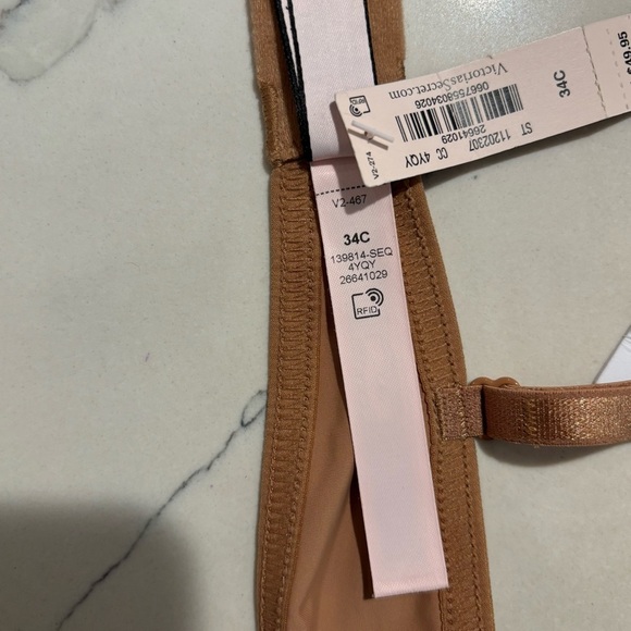 VICTORIA’S SECRET Sz 34C T-Shirt Collection Padded Adjustable Bavk Straps NEW - Picture 13 of 13